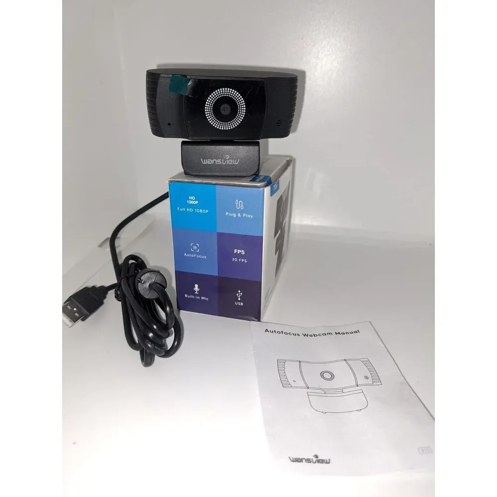 NIB- Wansview 106 - 1080P Webcam with Microphone